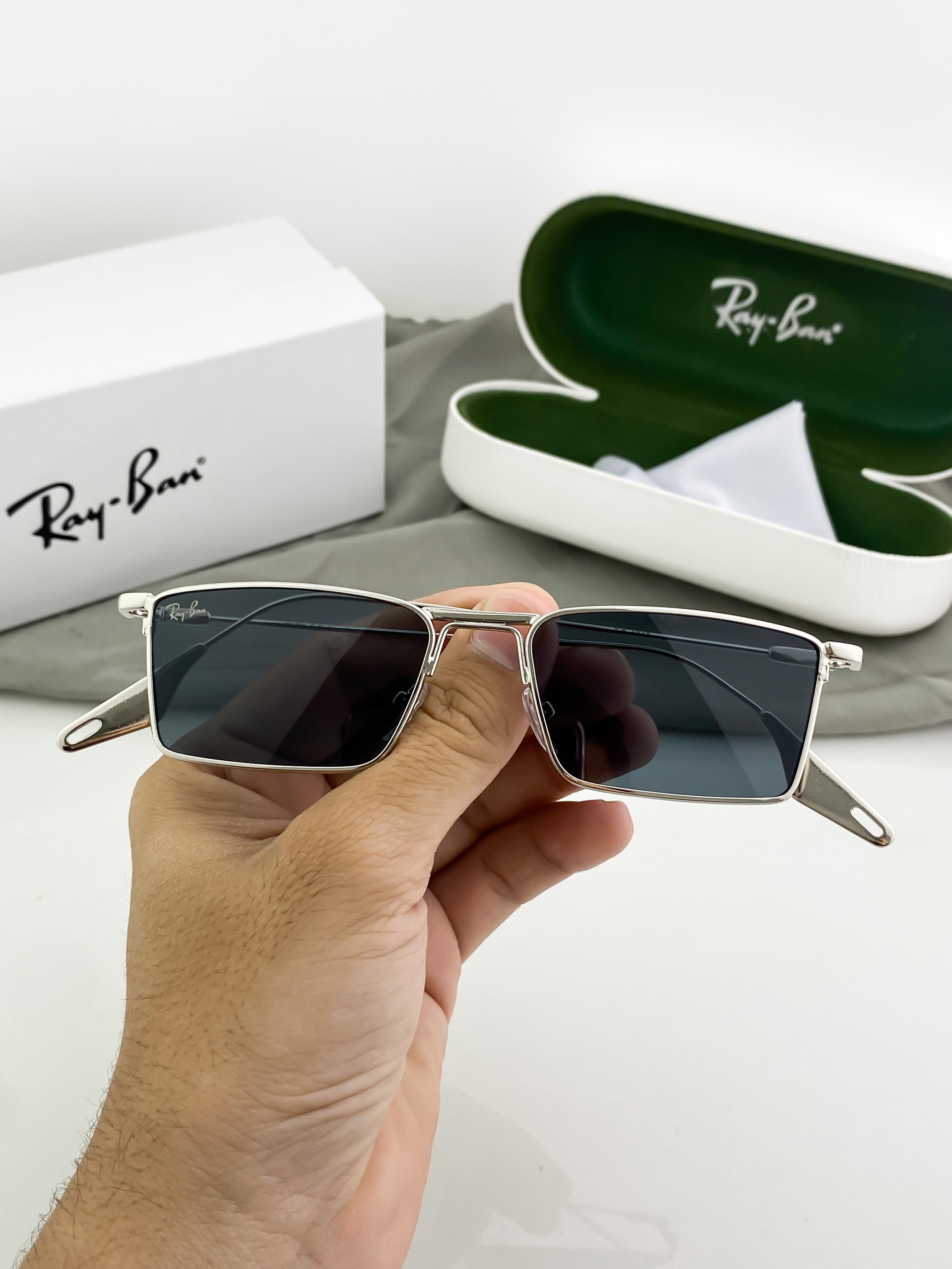 RAYBAN SILVER BLACK 1010 - Image 4
