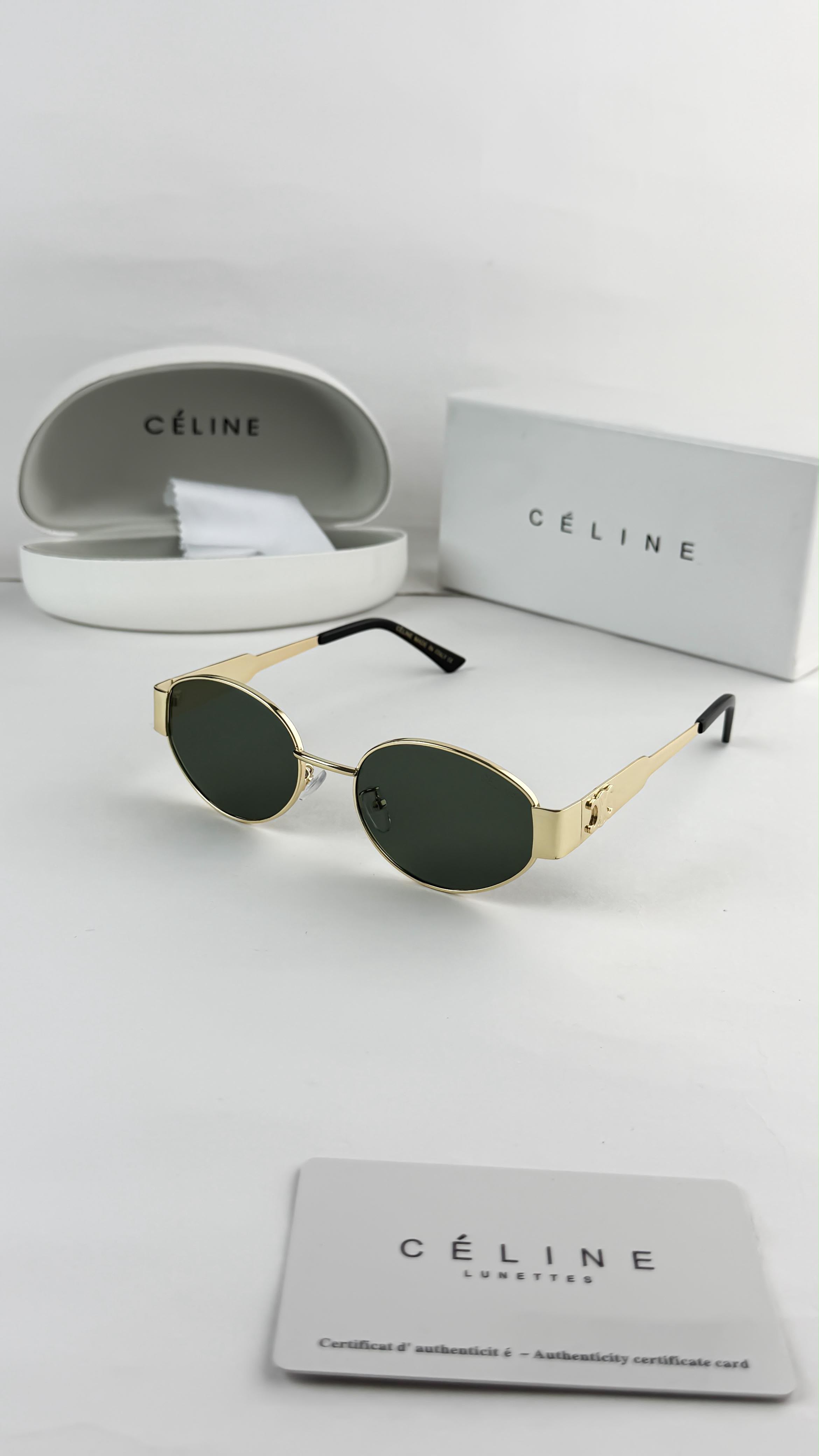 CELINE GOLD GREEN 1006