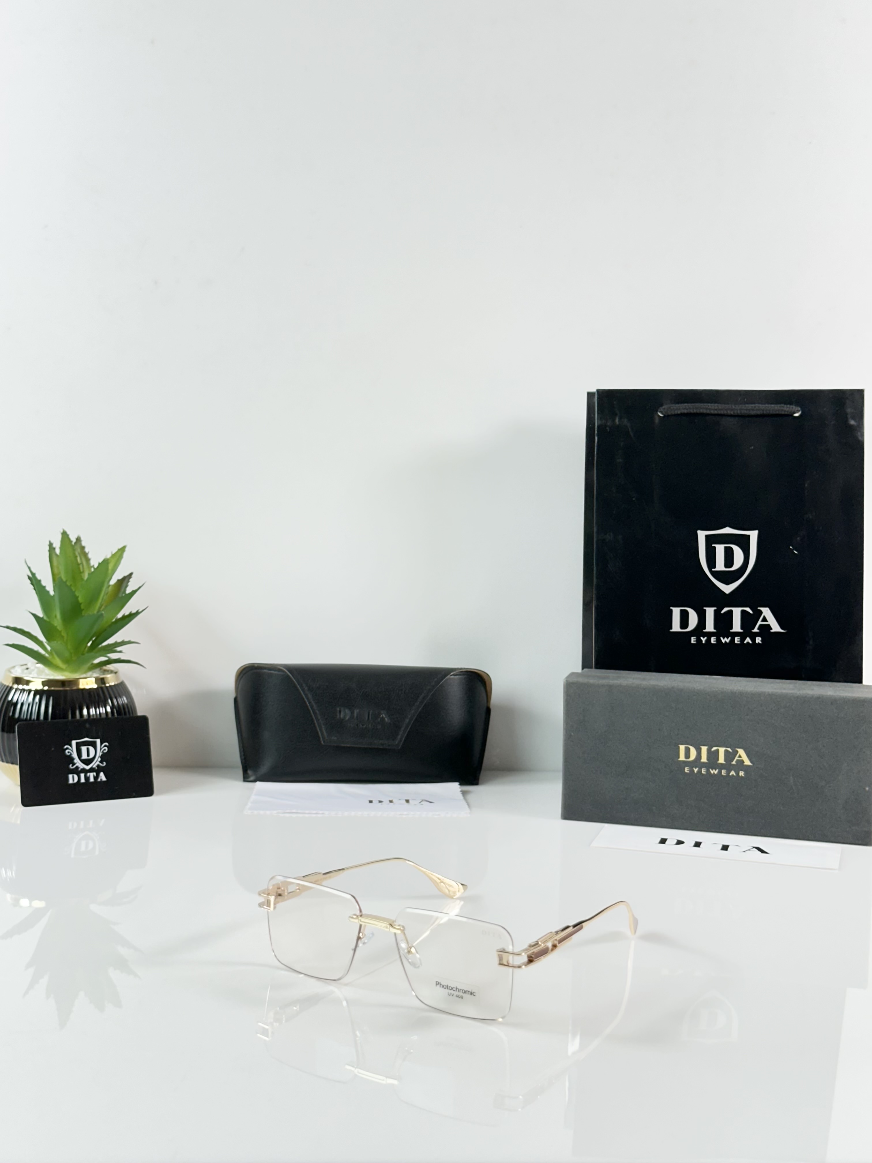 Dita 1035 Gold Brown Day Night Color Changing Glass