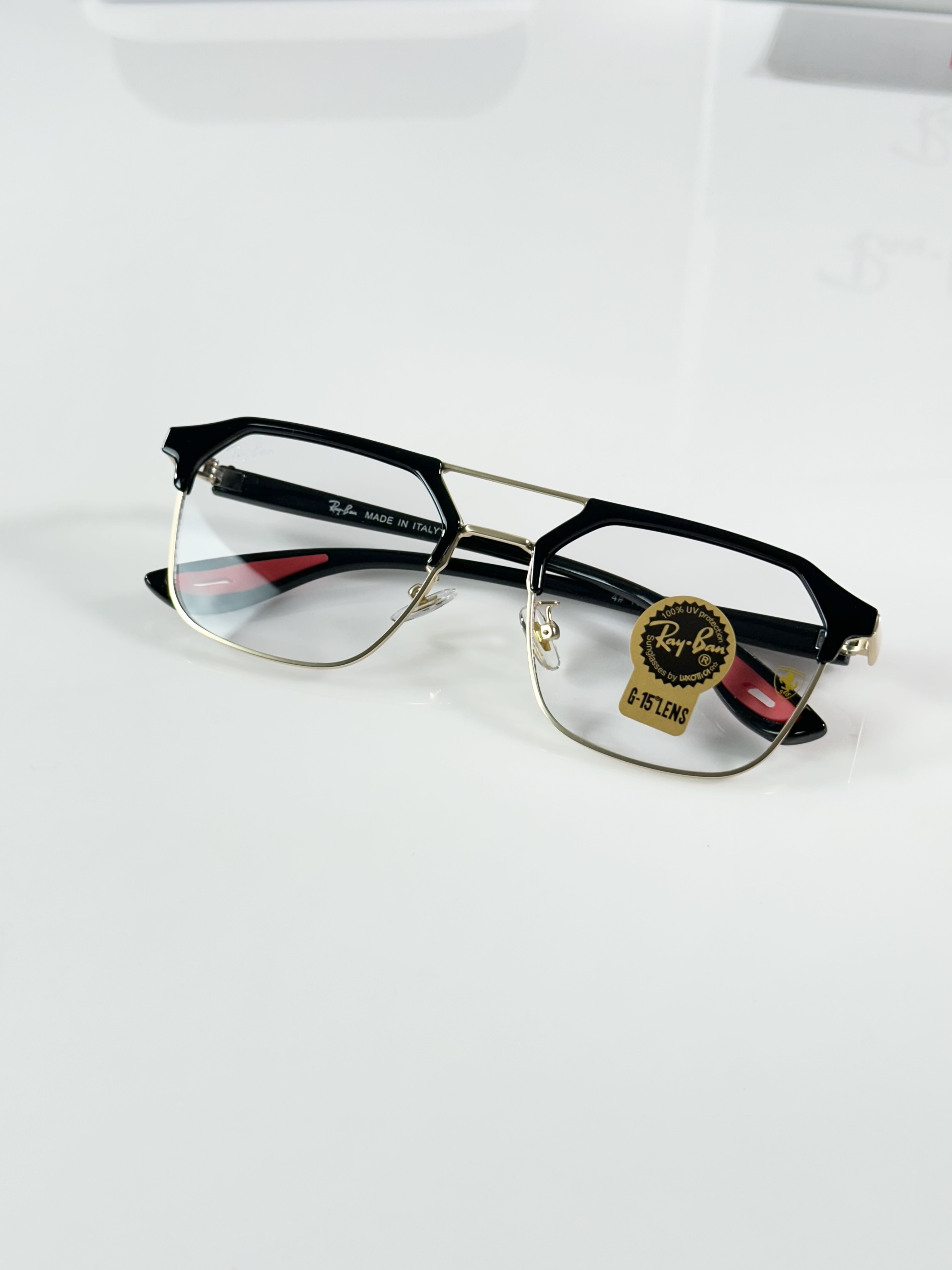 Rayban 04 Gold Black Frame - Image 4