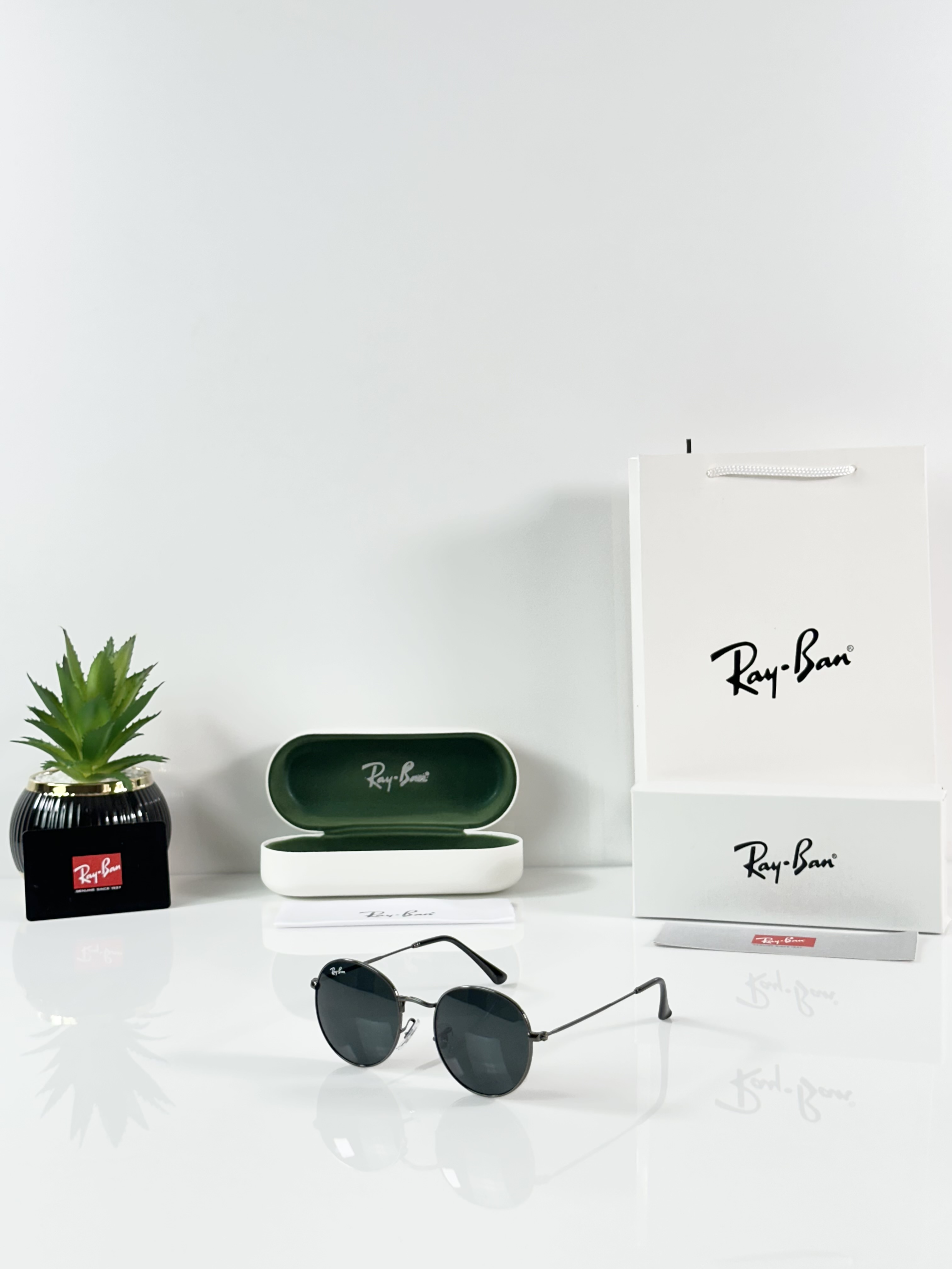 Rayban 3447 Gun Black GLASS