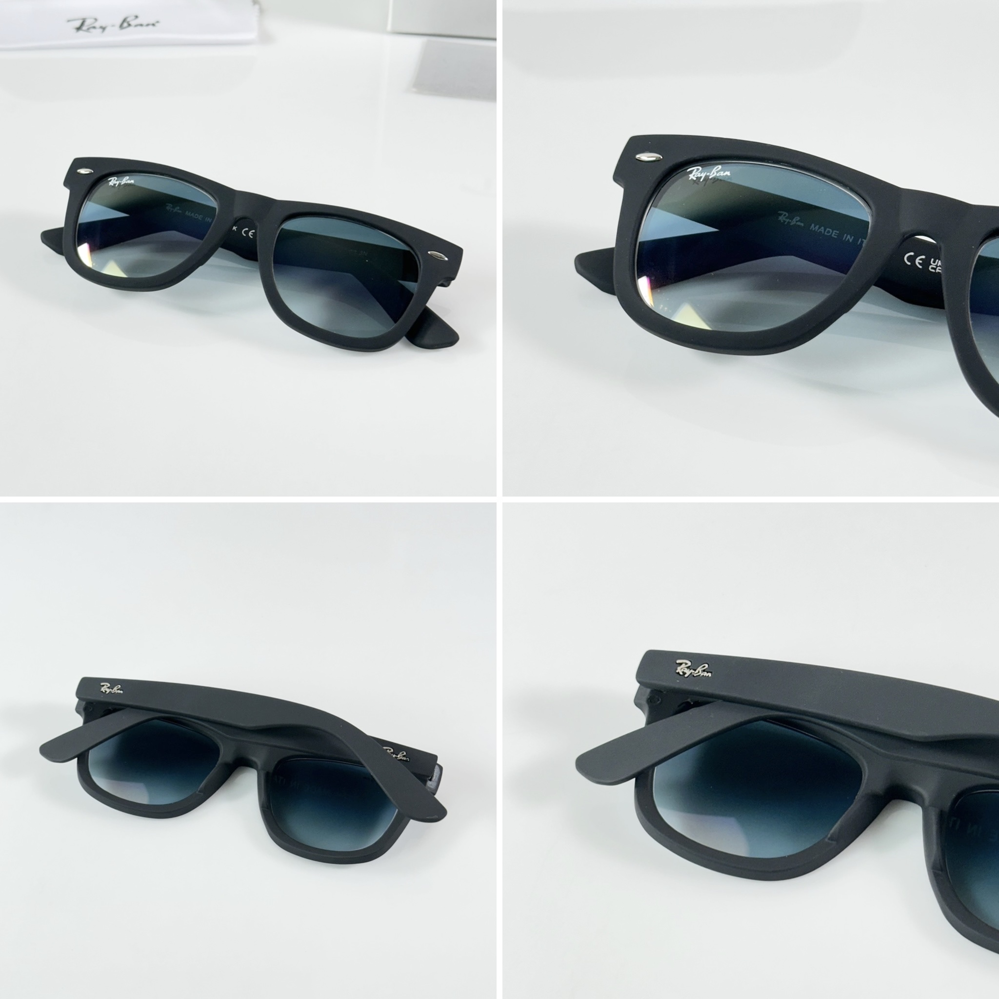 Rayban 2140 Black Blue GLASS - Image 3