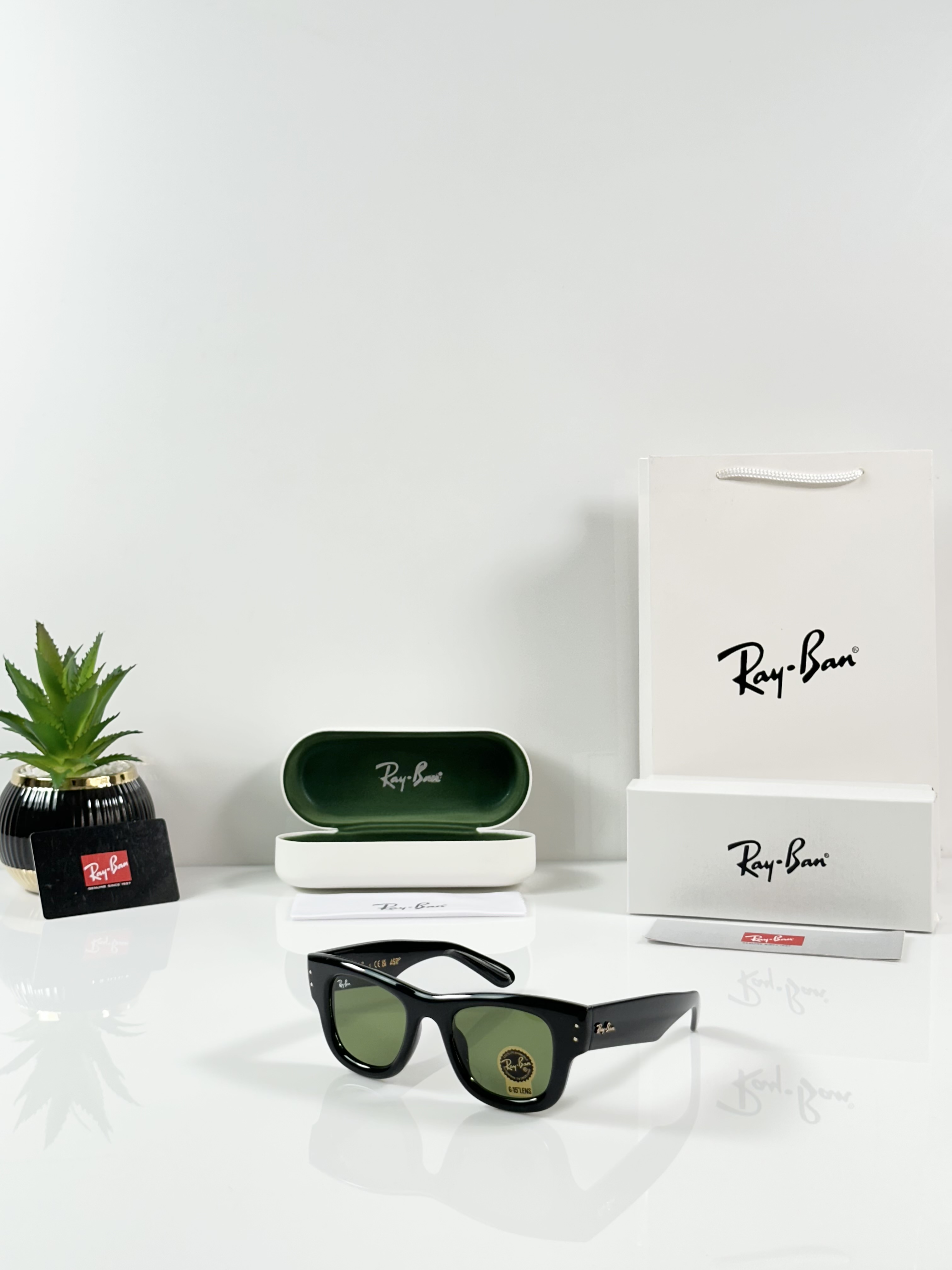 Rayba Puffer 4940 Black Green GLASS
