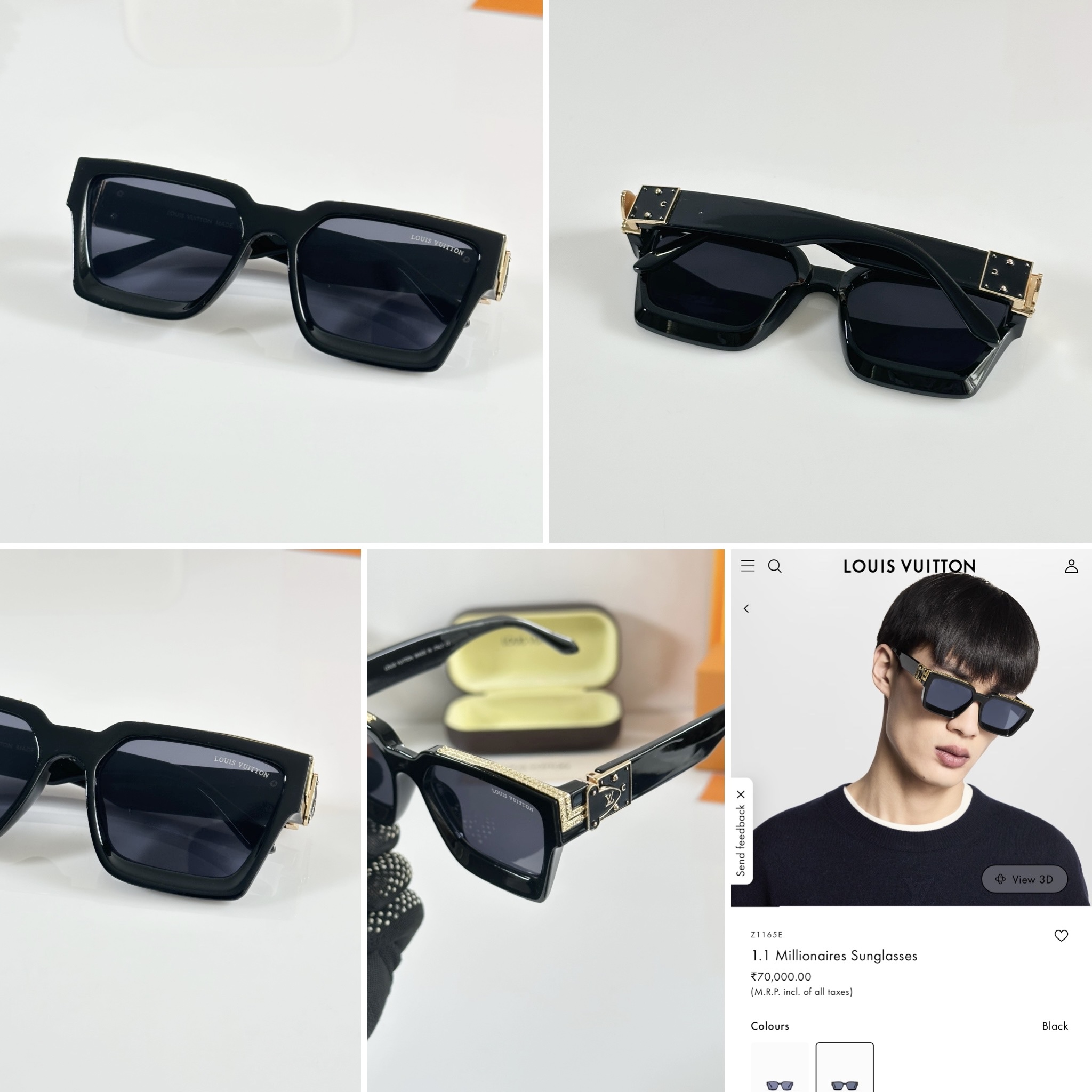 Loui Vuitton 96006 Gold Black - Image 3