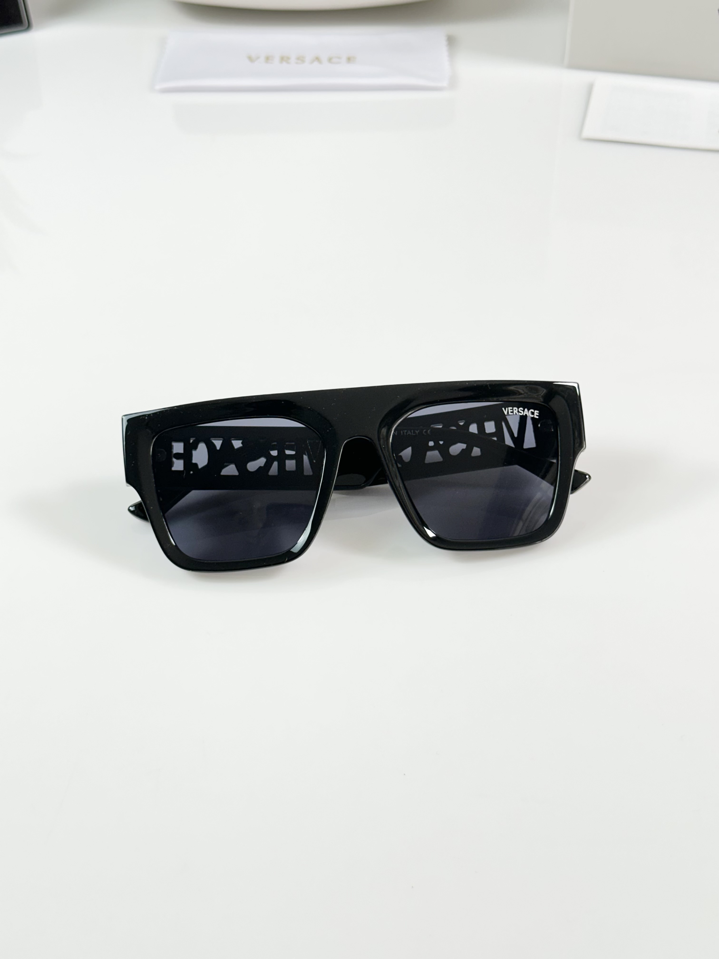 Versace 4430 Shine Black Multi - Image 4