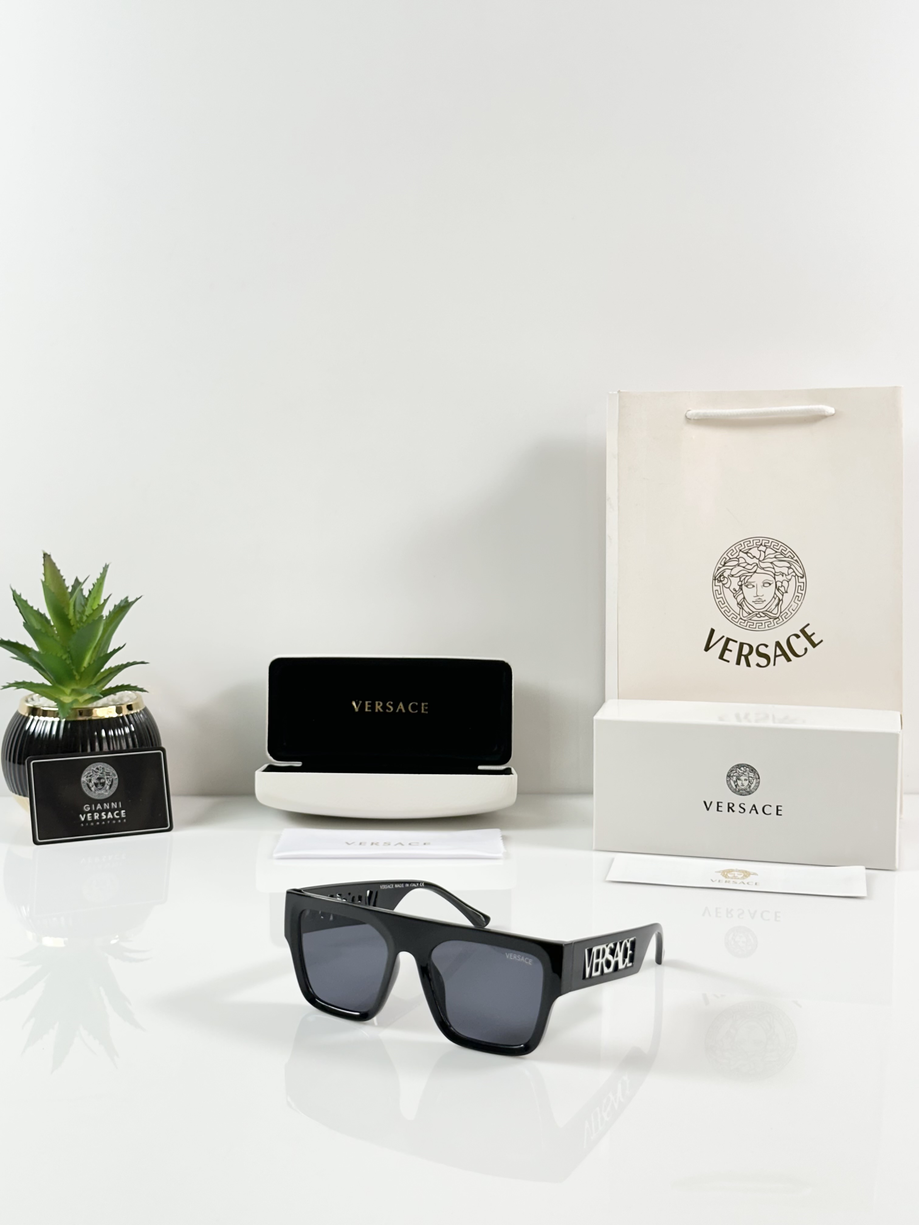 Versace 4430 Shine Black White
