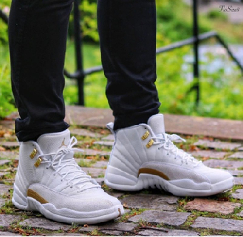 jordan 12 ovo white gold