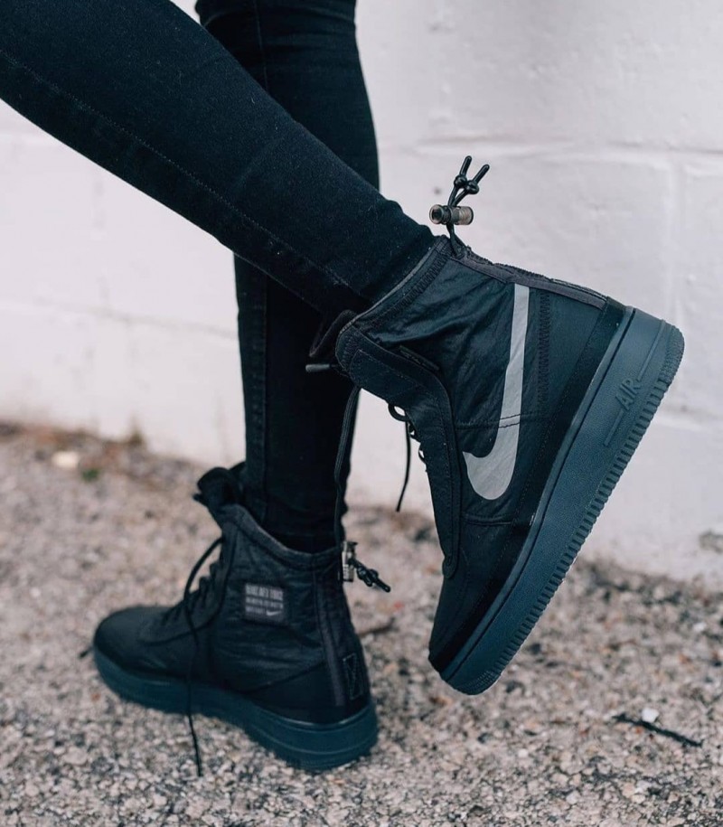 air force 1 shell black