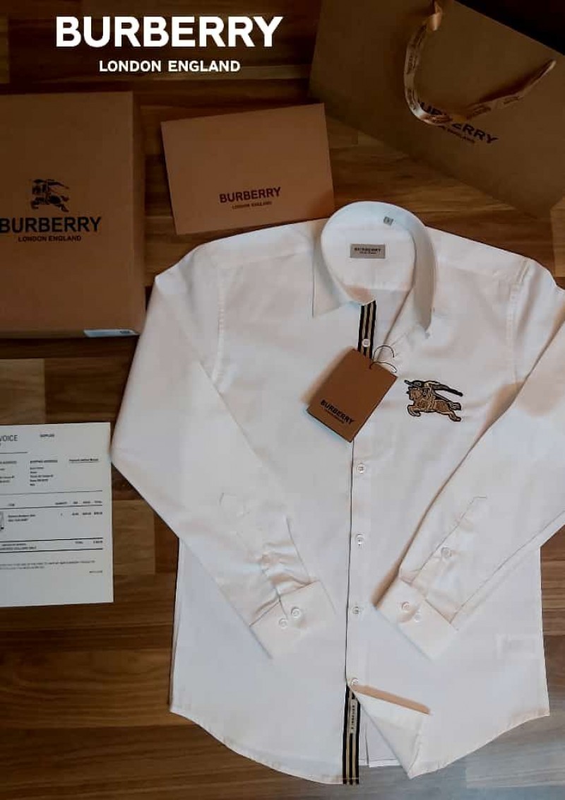 公式 【美品】バーバリー EKDプリント オックスフォード オーバー