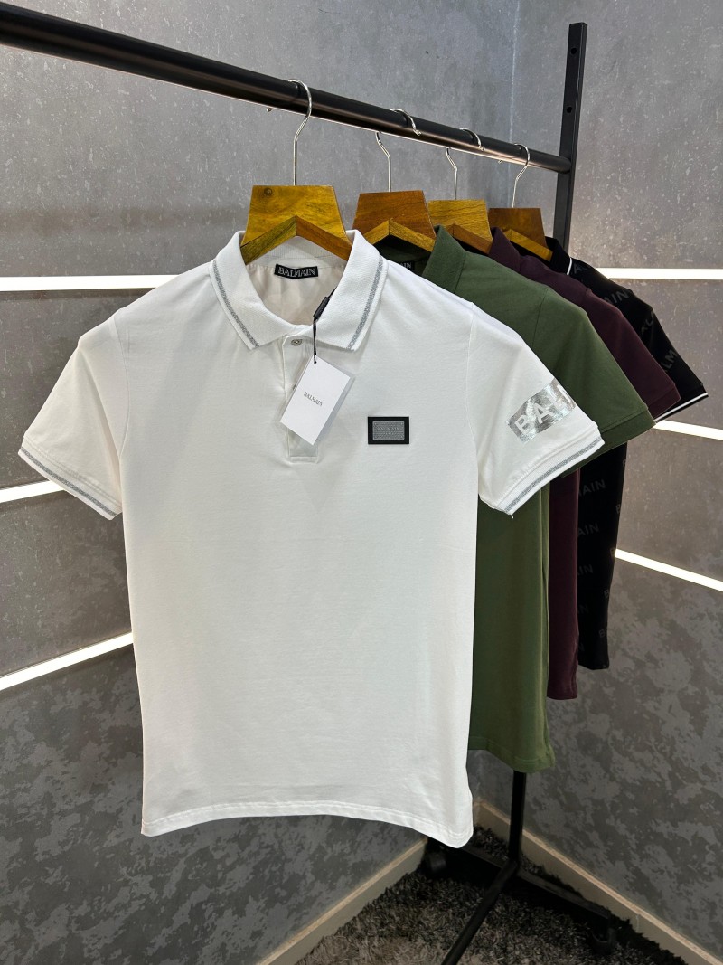 Tシャツ・カットソー BALMAIN EF0EF135GE91 Shirts T-shirts And Polos White thefashionfreak in