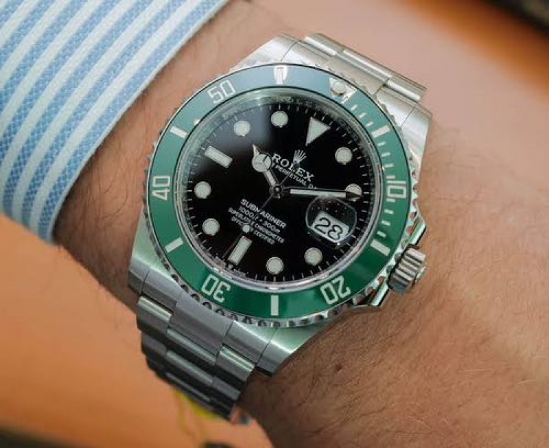 Rollex Submariner Green Black Premium Japan Automatic Adjustable Lock