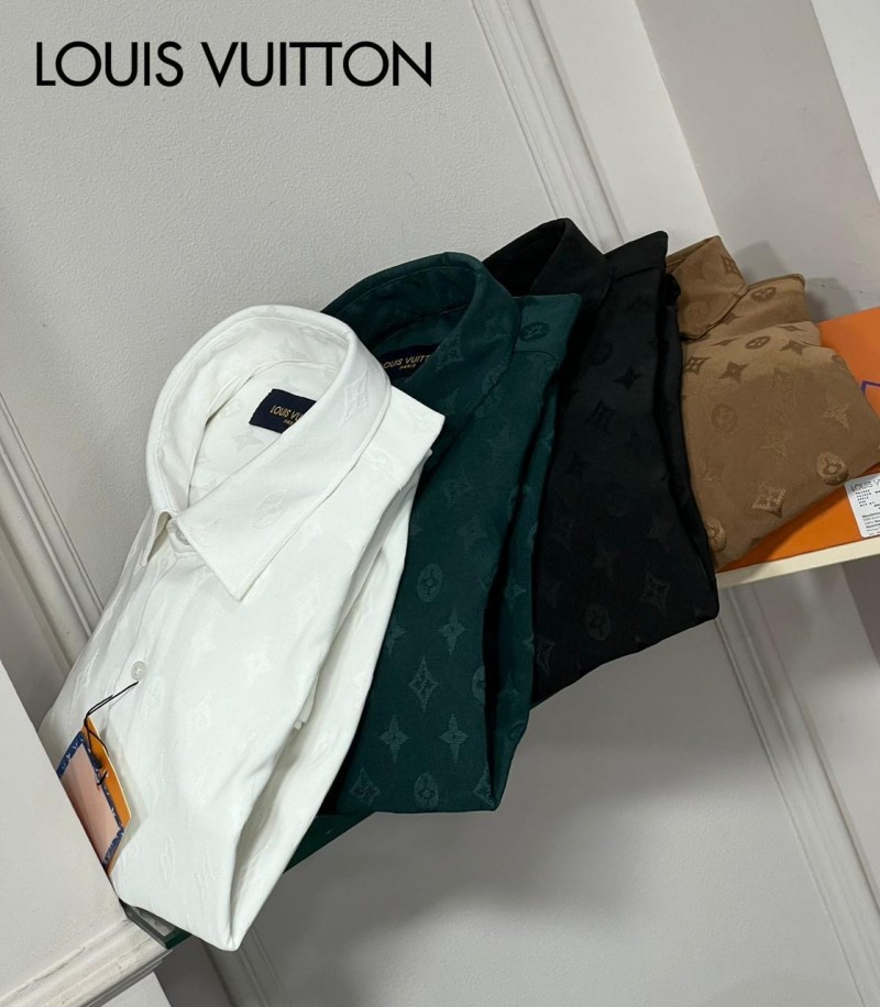 Louis Vuitton ブラック ボタンアップシャツ Louis Vuitton Shirt XL: Precise Craftsmanship