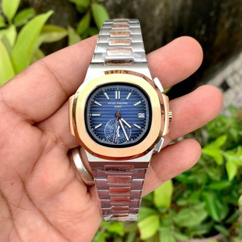 Patek Philipe Nautilus Silver Rose Gold