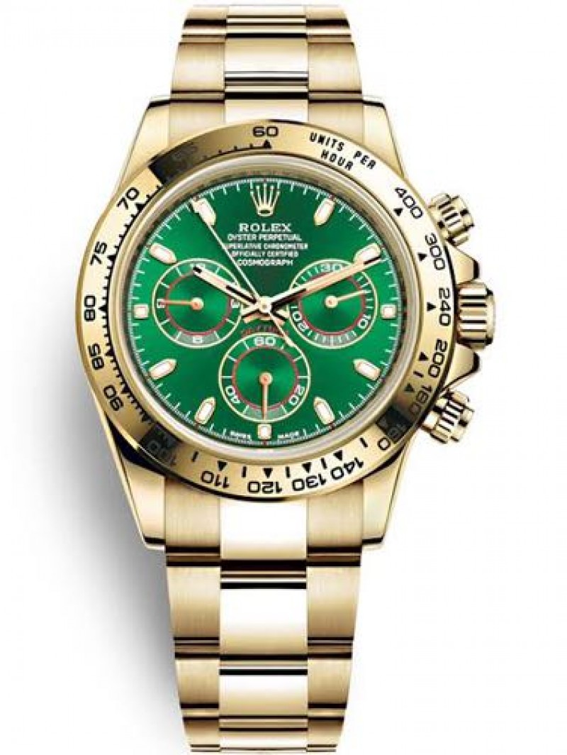 Rollex Daytona Gold Green Dial