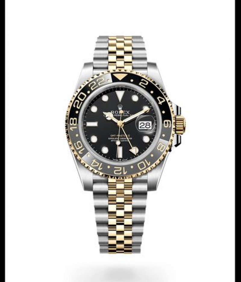Rollex GMT Master II Silver Gold