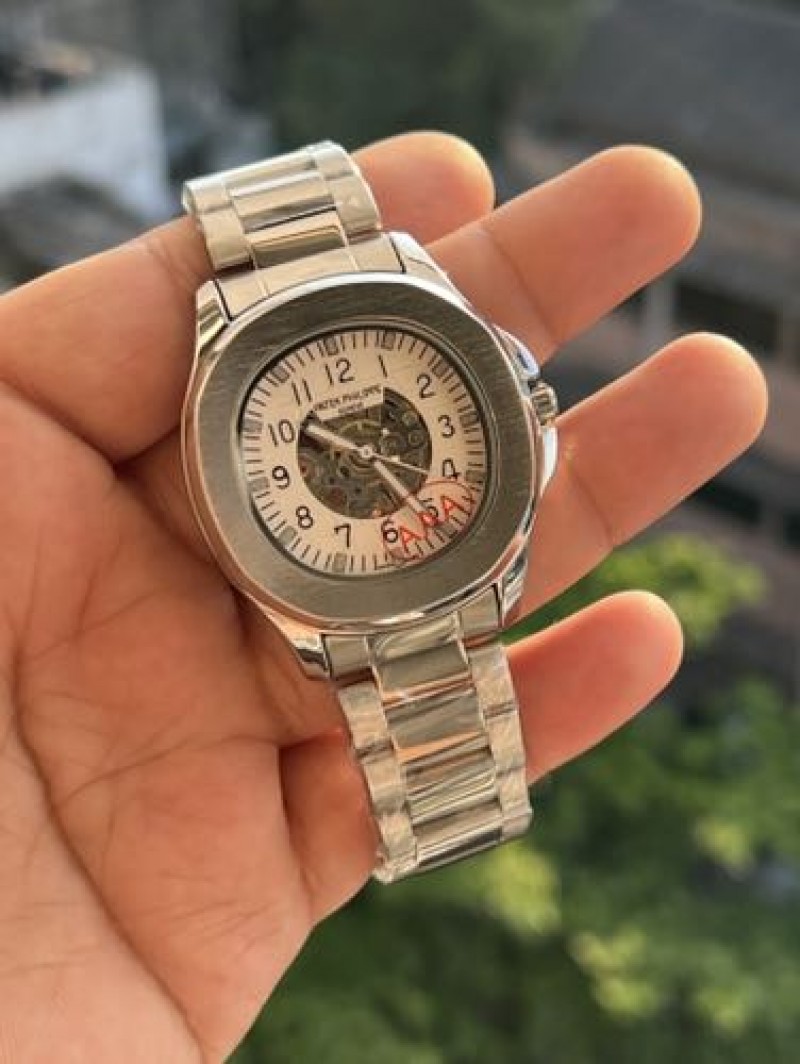PATEK PHILIPE SILVER WHITE AUTOMATIC