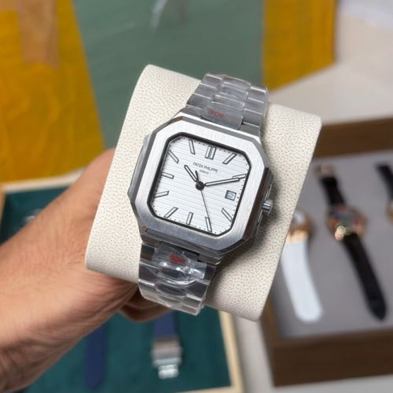 Patek Phillipe Cubitus Stainless Steel White Dial