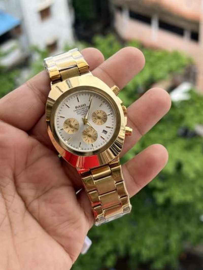 ALL CHRONO WORKING GOLD WHITE DIAL