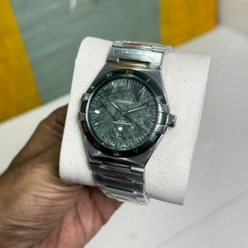 Omegha Constellation Steel On Steel Green Dial