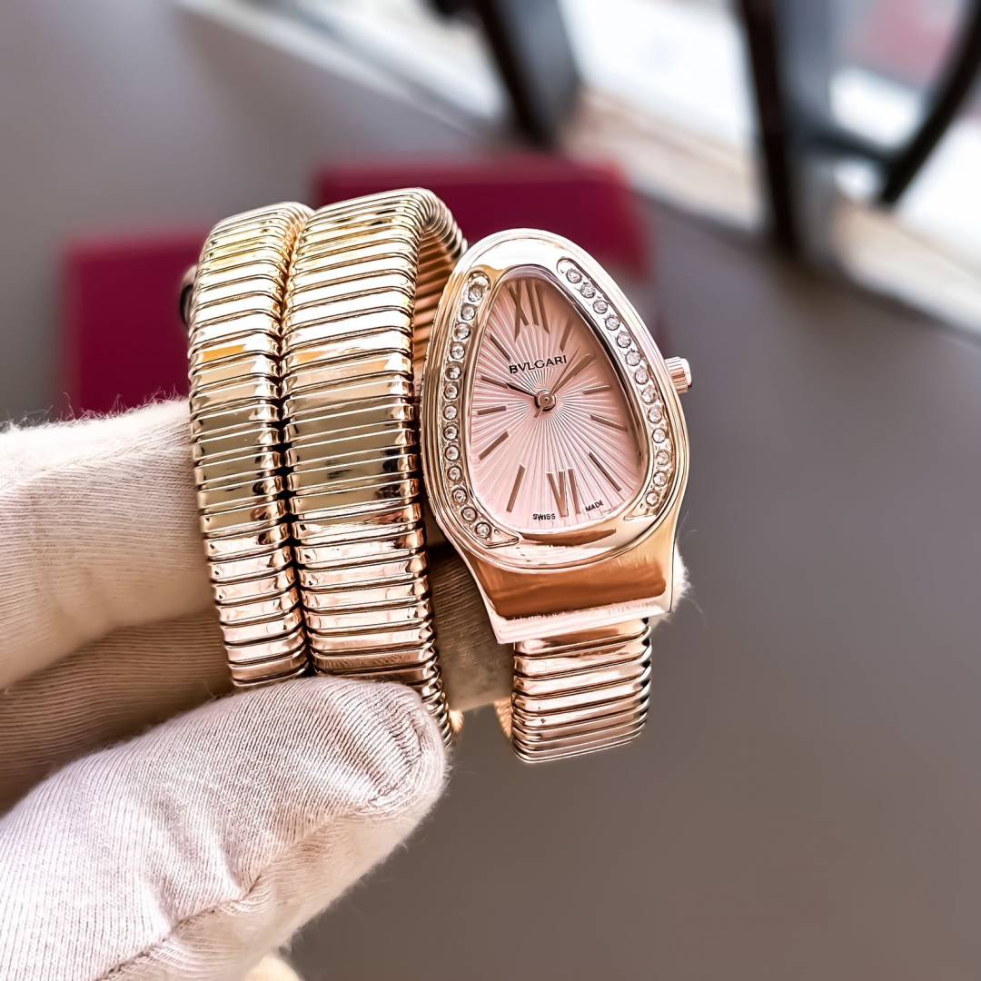 Alternative view of BVLGAR I LADIES ROSE GOLD DAIL WATCH
