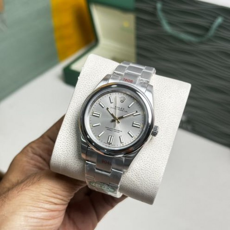 Rollex Oyster Perpetual 41MM Silver Dial
