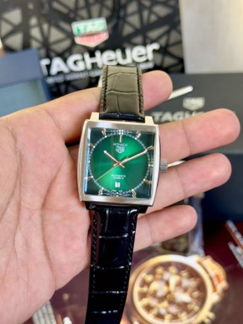 Tag Huer Monaco Black Green Automatic