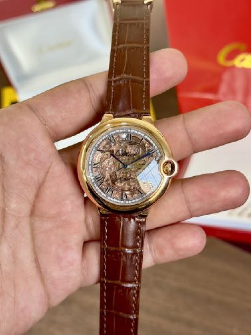 Cartiar Ballon Skeleton Brown Rose Gold