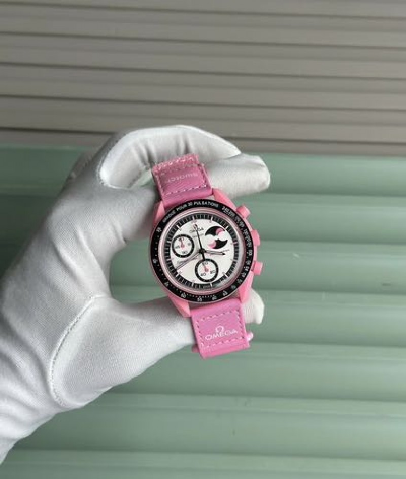 OMEGHA PINK SUN MOON
