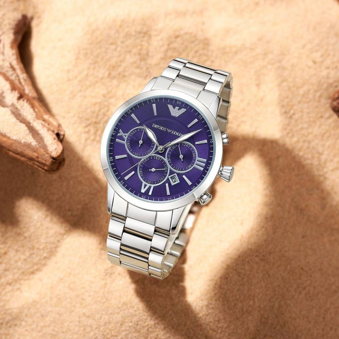 Emporio Arma i All Chronograph working Silver Blue W98