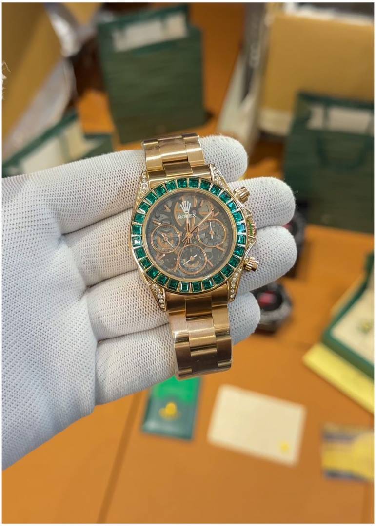 Rollex Oyster Perpetual Daytona Chosmograph Rainbow Copper-Green