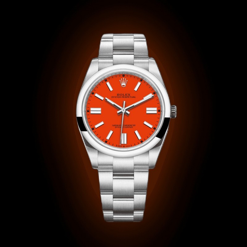 Rollexx Oyster Perpetual Coral Red Zr Yz