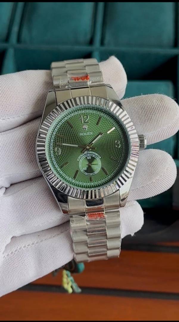ROLLEX SILVER GREEN