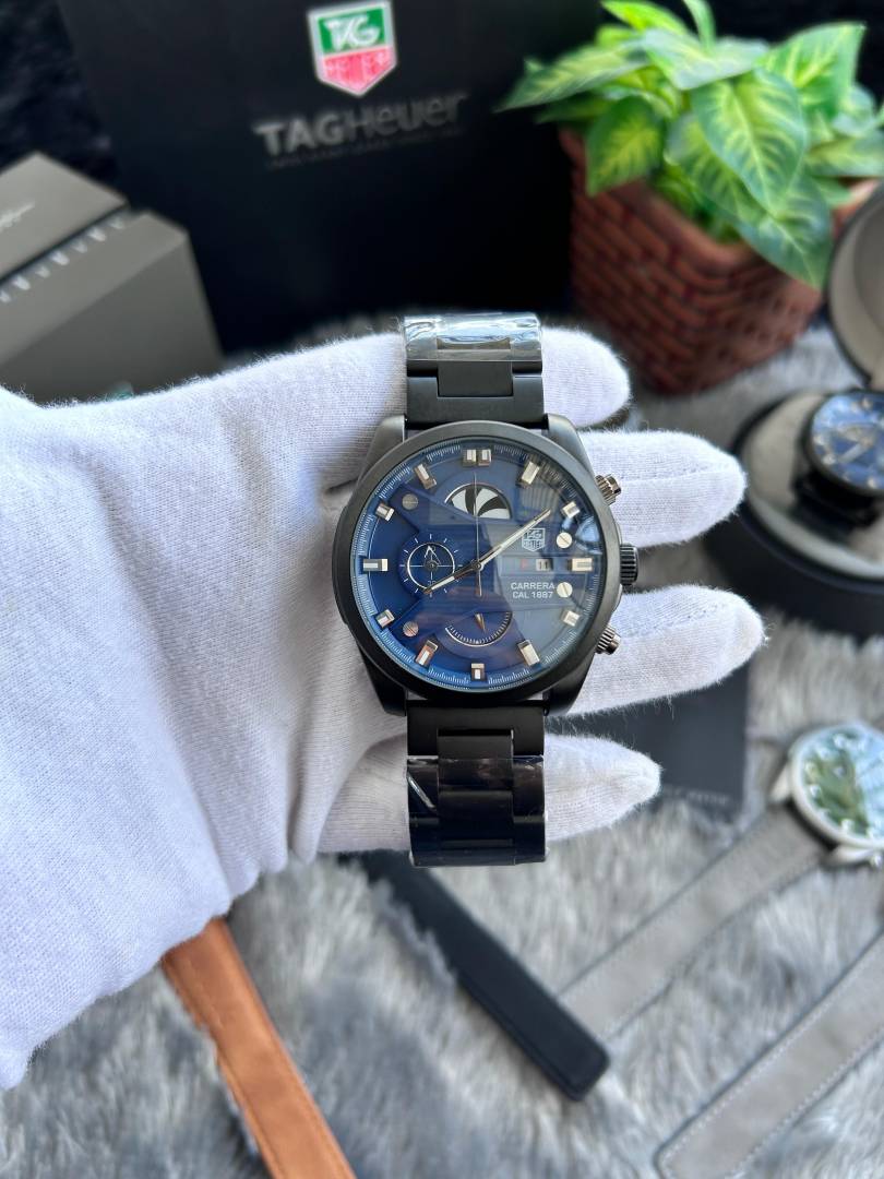 Tag Huer CR7 Black Blue All Working W152