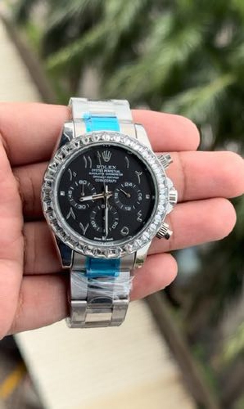 Alternative view of Rollex Oyster Perpetual Daytona Arabic black dial
