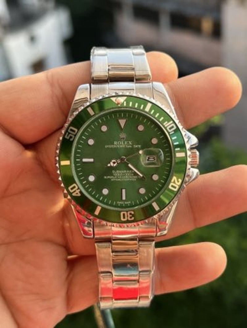 ROLLEX SUBMARINER SILVER GREEN