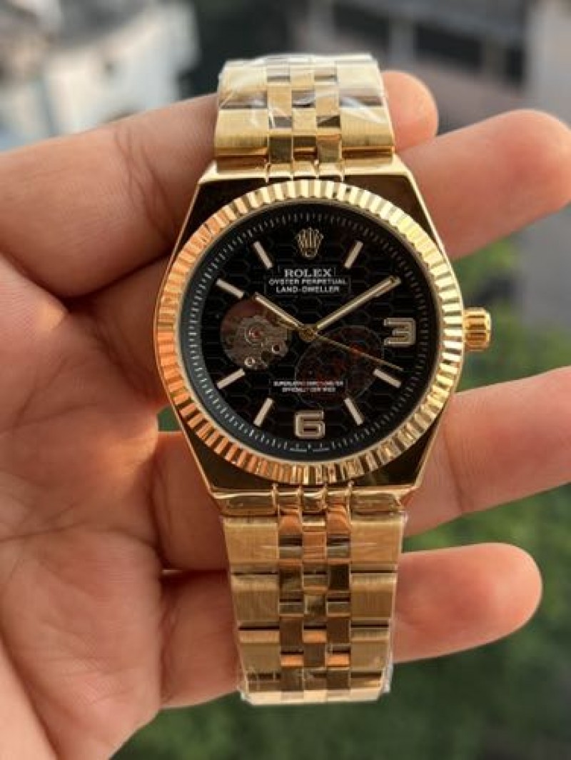 ROLLEX LAND DWELLER GOLD BLACK