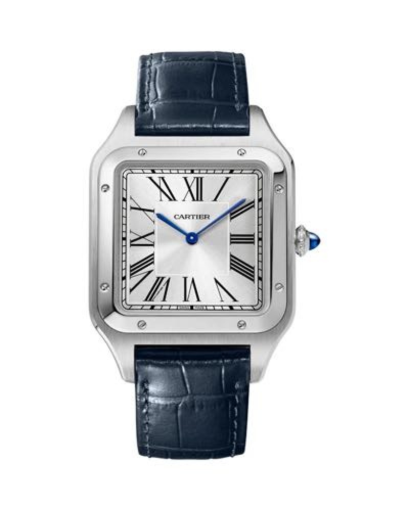 Cartiar Santos Dumont Silver Blue