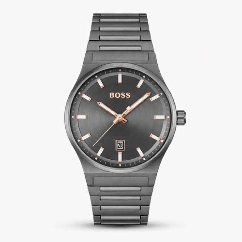 Authentic Showroom Quality Boss Candor Stainless Steel MenSwach