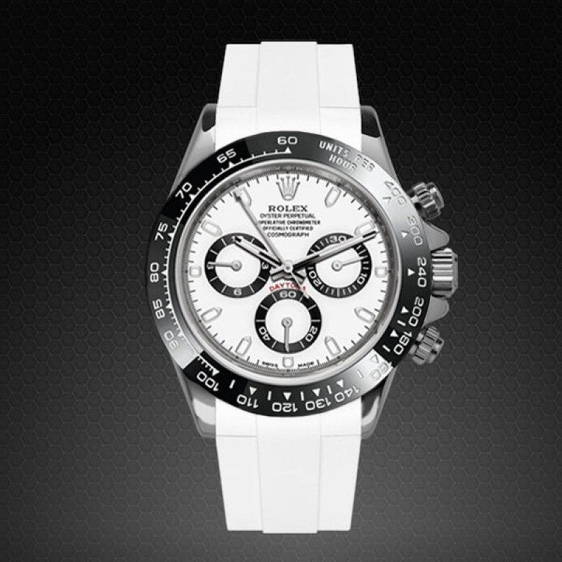 Rollexx Daytona Panda Zr Yz White Strap