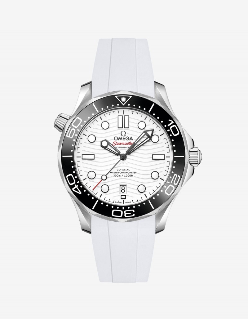 Omeghaa SeaMaster Diver 300m White Black Automatic