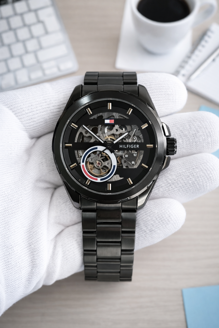Tommy Hilfigar Automatic New Full Black AT404