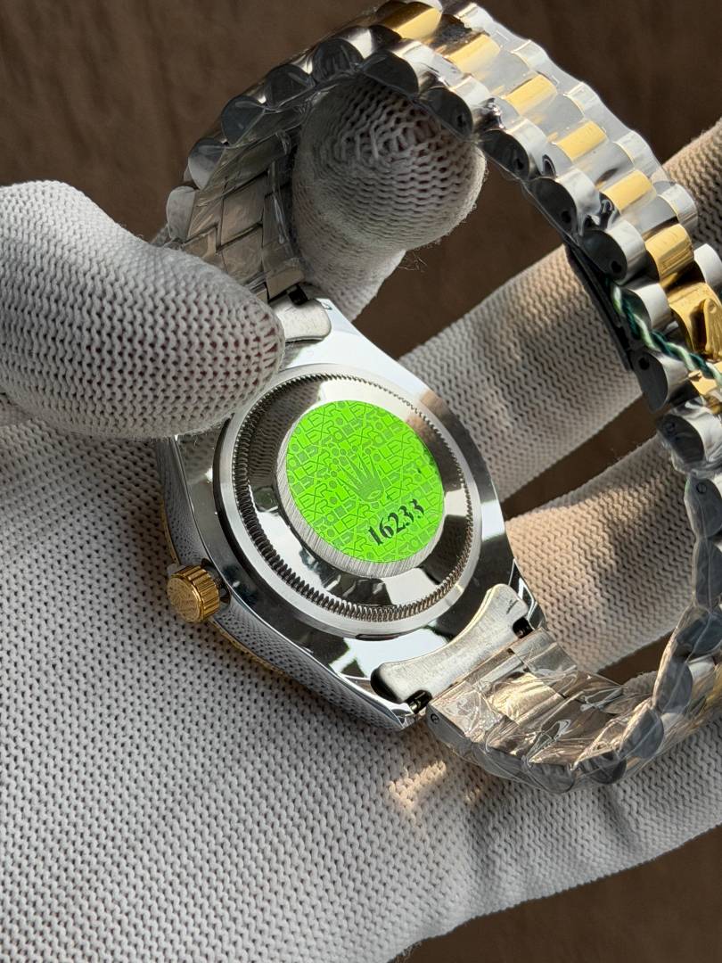 Alternative view of ROLLEX DAYDATE GOLD TWOTONE WHITE ROMAN DIAL AT299