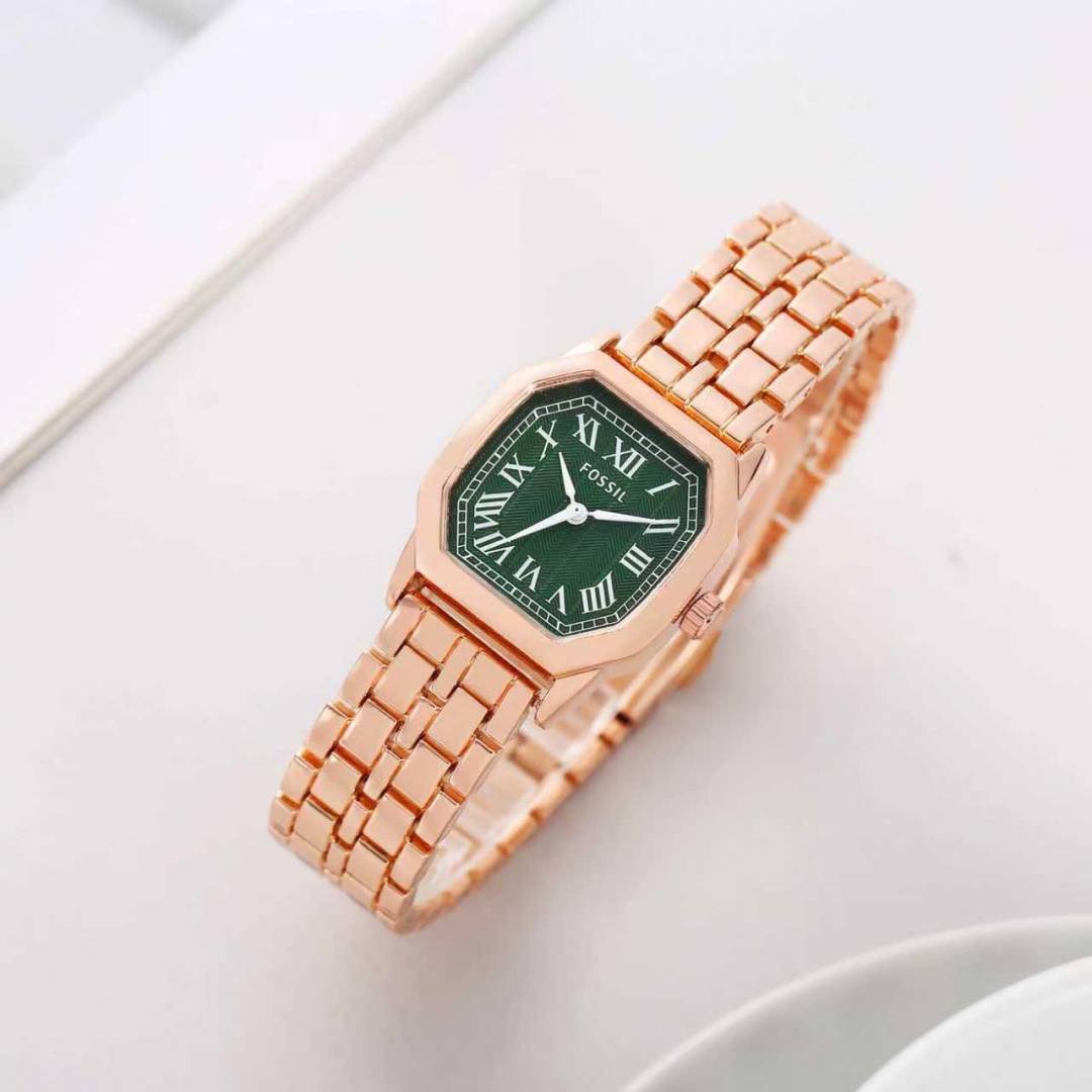 Fossiil Women Harlow RoseGold Green
