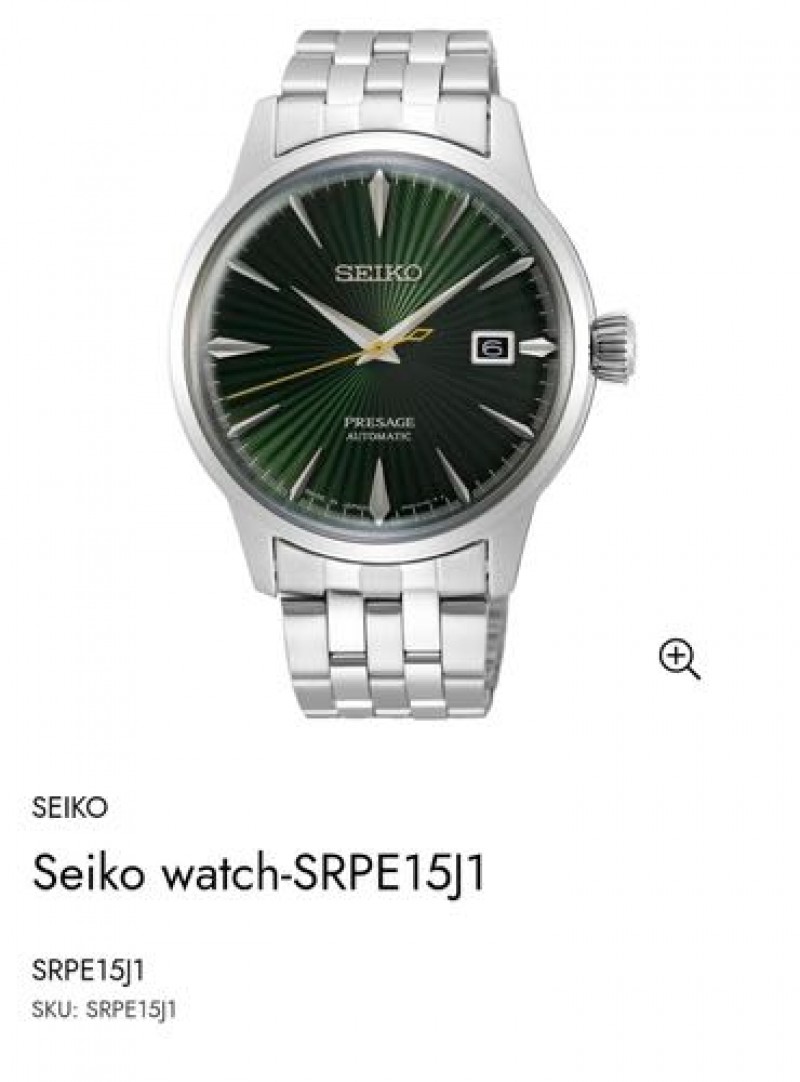Seiko Presage Cocktail SRPE15 Authentic Store Quality
