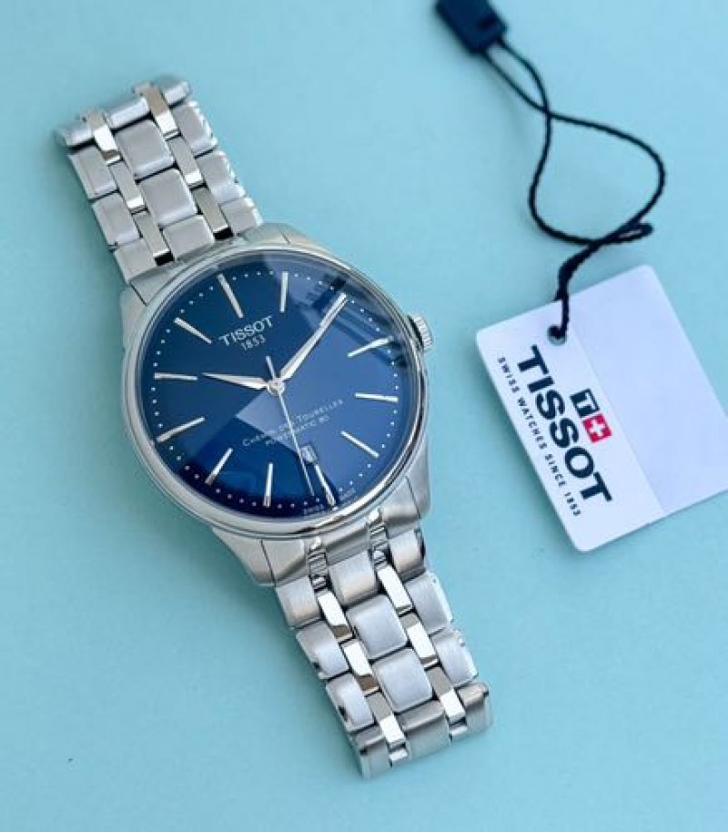 Tisot Chemin Des Tourelles Silver Blue