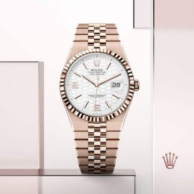 Rollex Land Dweller Rose Gold SEMI ETA