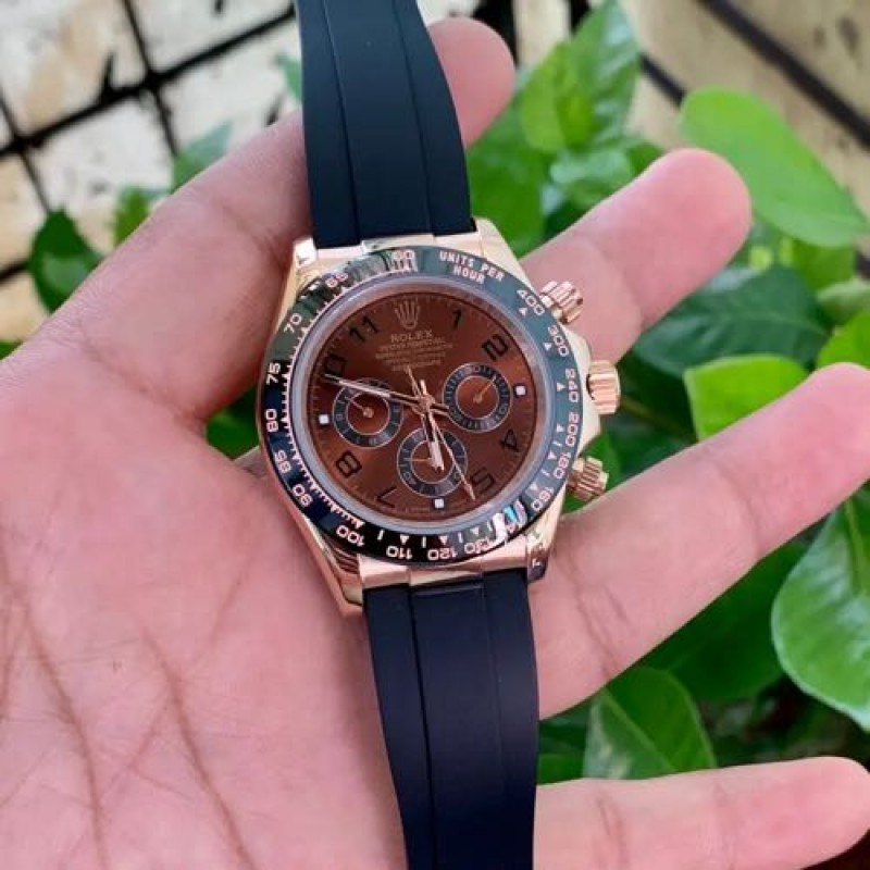 Rollex Daytona Choco Brown Dial Oysterflex strap