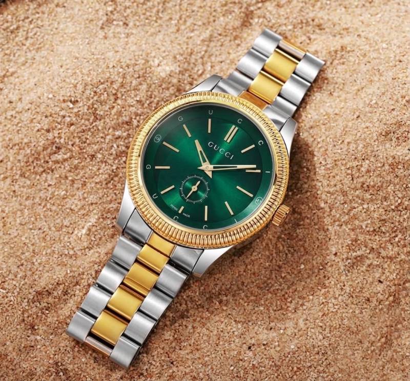 Guchi G Timeless YA126390 Gold Twotone