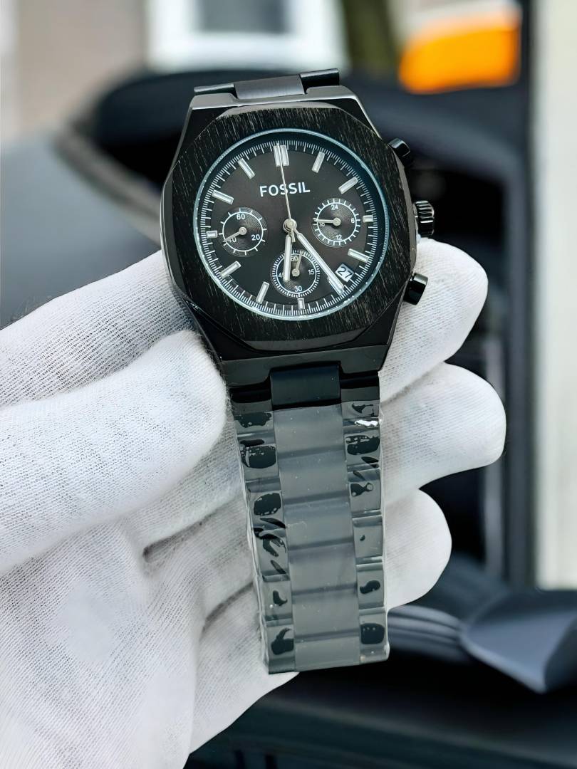 Fossiil Chain Everett Chronograph Black