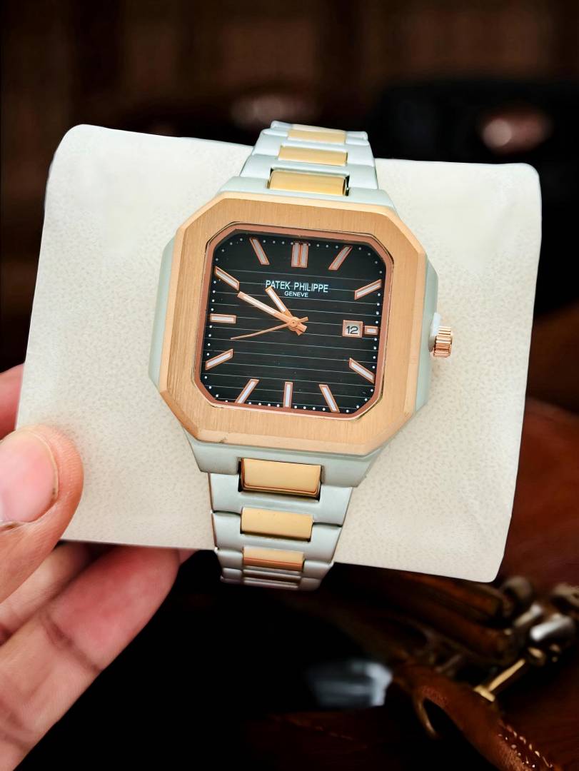 Patek Phillippe Geneve Square Twotone Black